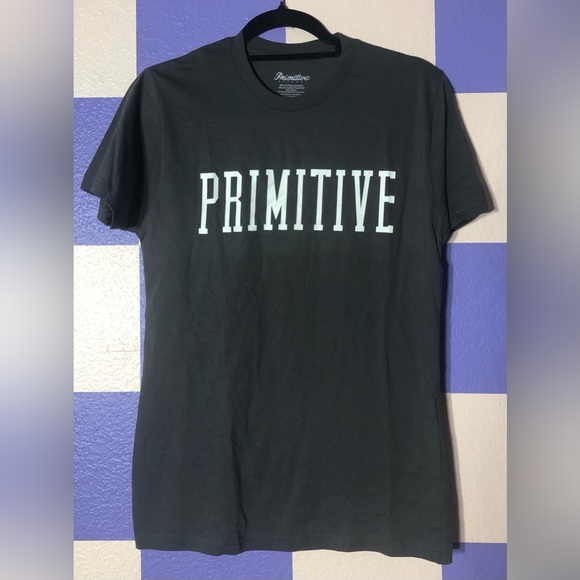 NWOT Primitive Collegiate Logo Tee in Grey - Size S - Picture 1 of 3